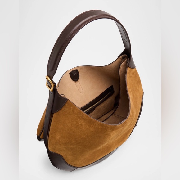 Polo ID Suede Large Shoulder Bag - Picture 8 of 15